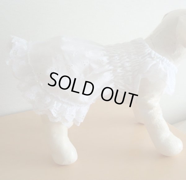 画像2: ホワイトシャーリング＆レースワンピ (2)