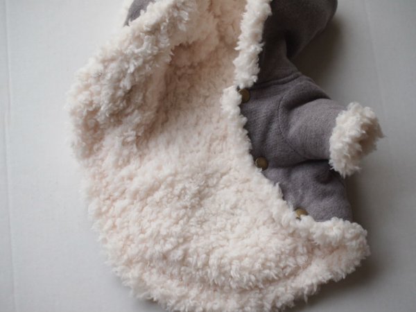 画像3: モカグレーニット&ボアコート (3)