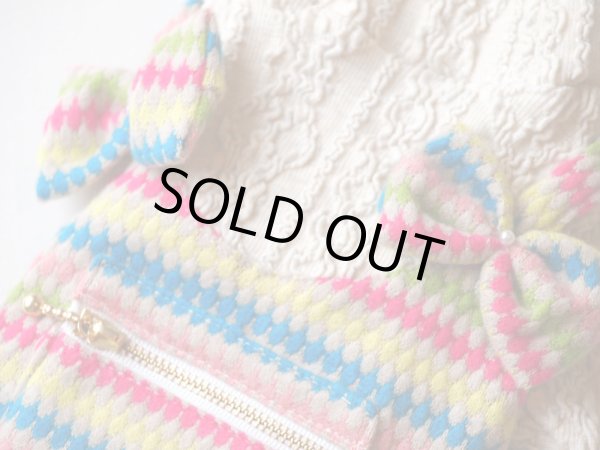 画像2: Candy POPジャガードニット　オールインワン (2)