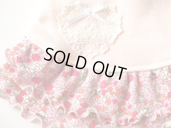 画像3: 裏毛ベビーピンク＆お花ワンピース (3)