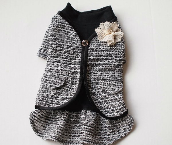 画像3: ファンシーツイードワンピース (3)