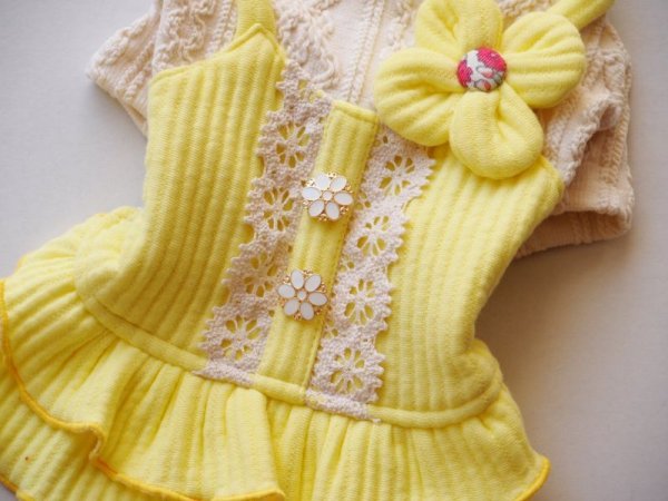 画像7: アランニット＆ビビッドキルトワンピース (7)