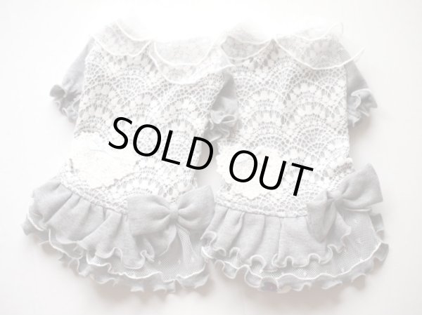 画像2: グレーレースワンピース (2)