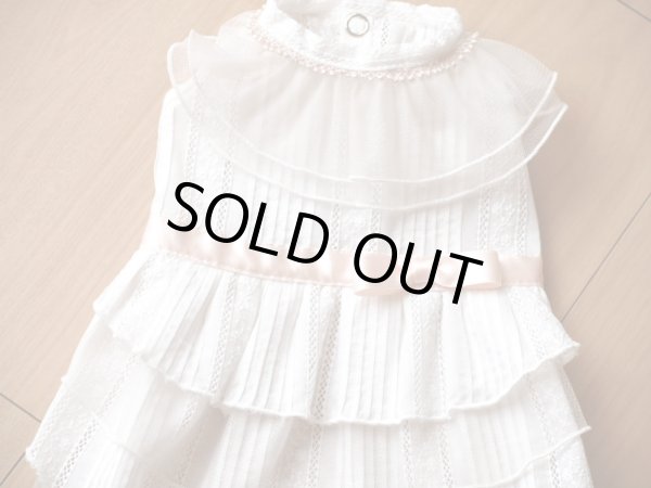 画像3: （数量限定）ピンタックコットンレースワンピース (3)