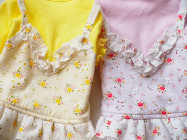 画像3: 小花コットンレースワンピース (3)