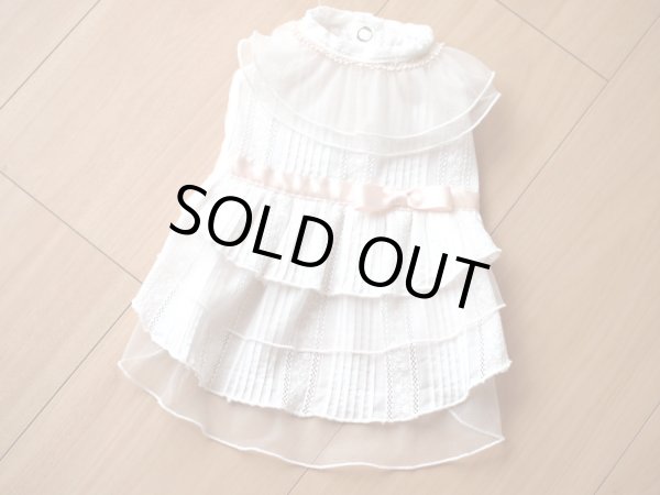 画像4: （数量限定）ピンタックコットンレースワンピース (4)