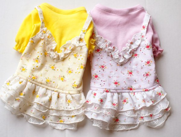 画像2: 小花コットンレースワンピース (2)