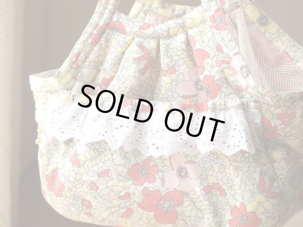 画像2: キャリーバッグ　パステルフラワー (2)