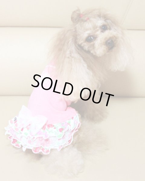 画像5: サーモンピンク＆お花ワンピース (5)