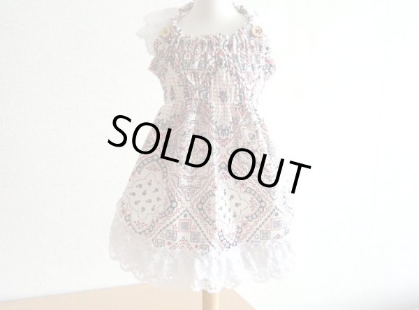 画像3: バンダナ柄シャーリングワンピース (3)