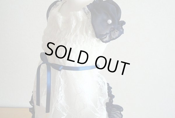 画像2: チュールレースシャーリングワンピース (2)