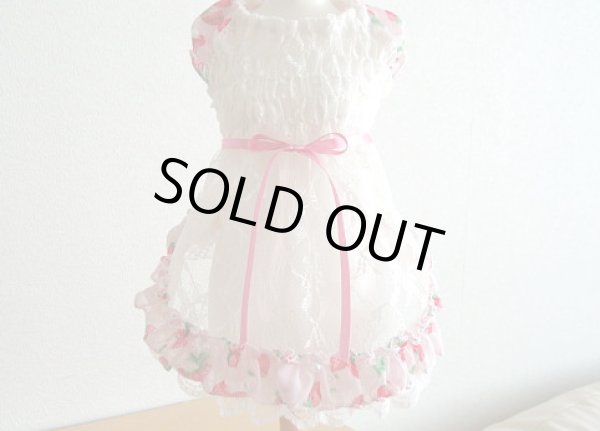 画像4: レースシャーリング＆いちごワンピース (4)