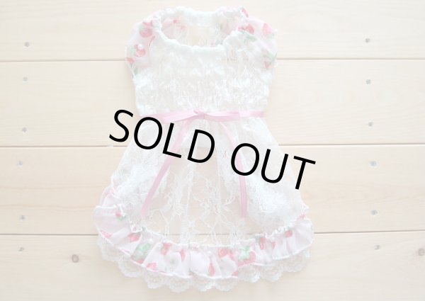 画像2: レースシャーリング＆いちごワンピース (2)