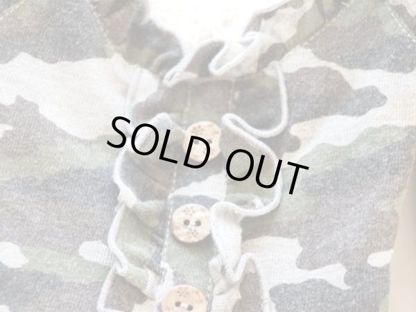 画像3: カモフラージュフリルワンピース、オールインワン (3)