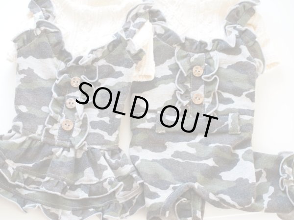 画像2: カモフラージュフリルワンピース、オールインワン (2)