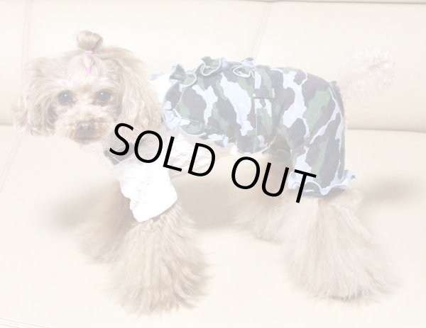 画像8: カモフラージュフリルワンピース、オールインワン (8)