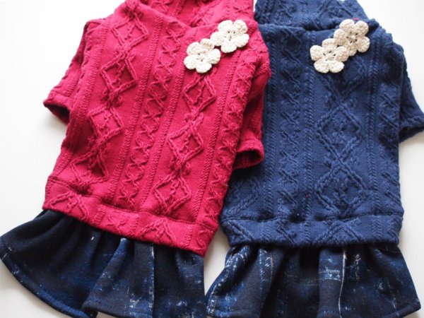 画像2: アランニットワンピース (2)