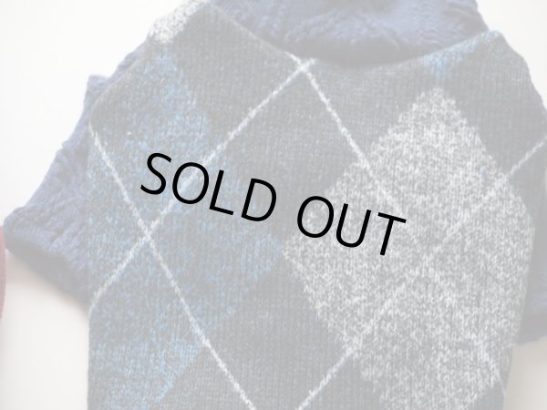 画像4: アーガイルジャガードニットワンピース (4)