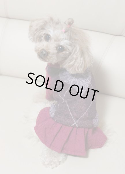 画像8: アーガイルジャガードニットワンピース (8)