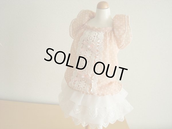 画像4: ピンクドット＆シフォンワンピース (4)