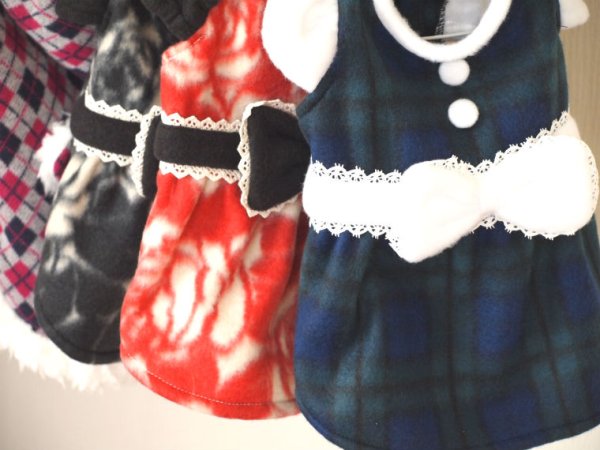 画像4: ブラックウォッチフリースワンピース (4)