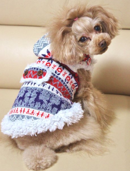 画像6: SNOW&トナカイジャガード　ボアコート (6)