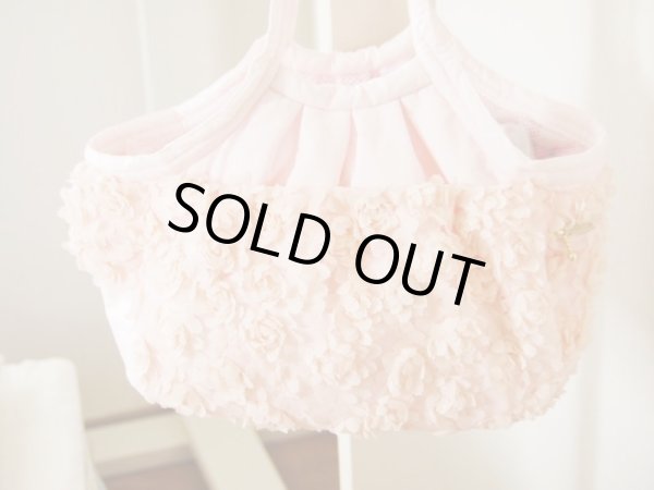 画像4: 立体薔薇　ピンク　キャリーバッグ (4)