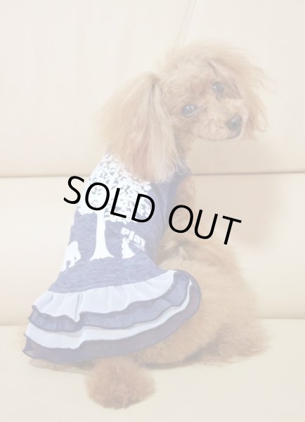 画像6: デニム風背中プリントタンク/ワンピース (6)