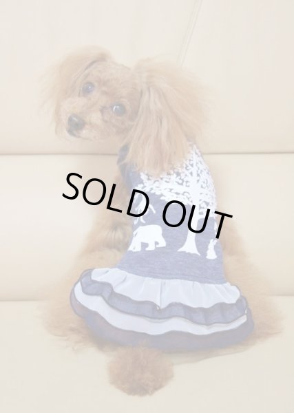 画像7: デニム風背中プリントタンク/ワンピース (7)