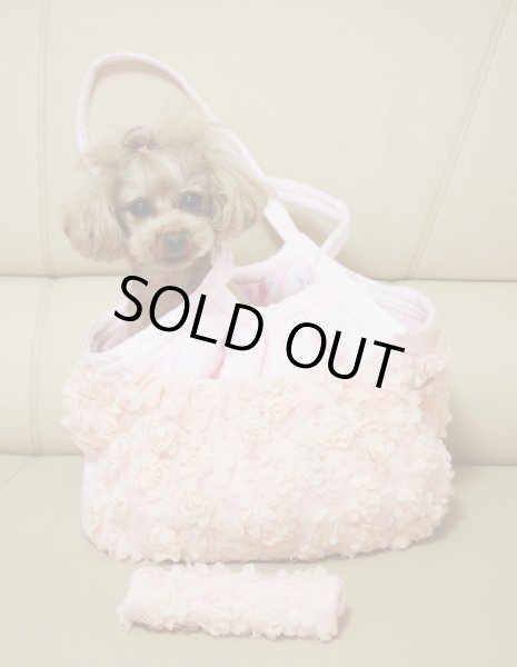 画像8: 立体薔薇　ピンク　キャリーバッグ (8)