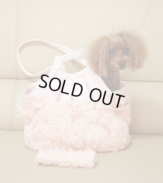 画像9: 立体薔薇　ピンク　キャリーバッグ (9)