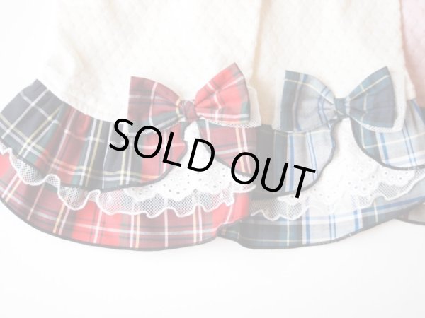 画像3: チェック＆ハニカムドットジャガードワンピース (3)