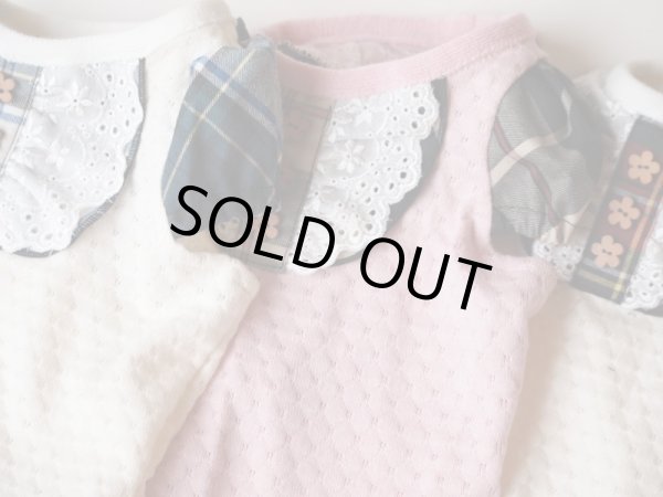 画像3: チェック＆ハニカムドットジャガードTシャツ (3)