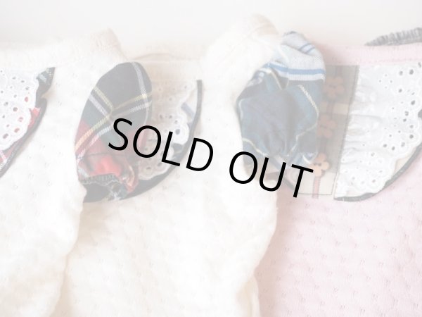 画像4: チェック＆ハニカムドットジャガードワンピース (4)