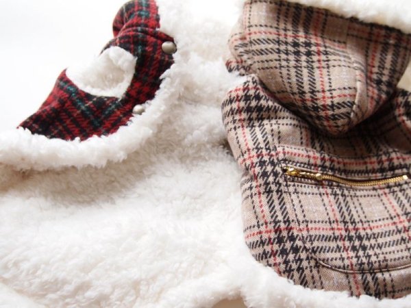 画像4: スコッチチェック　ボアコート (4)