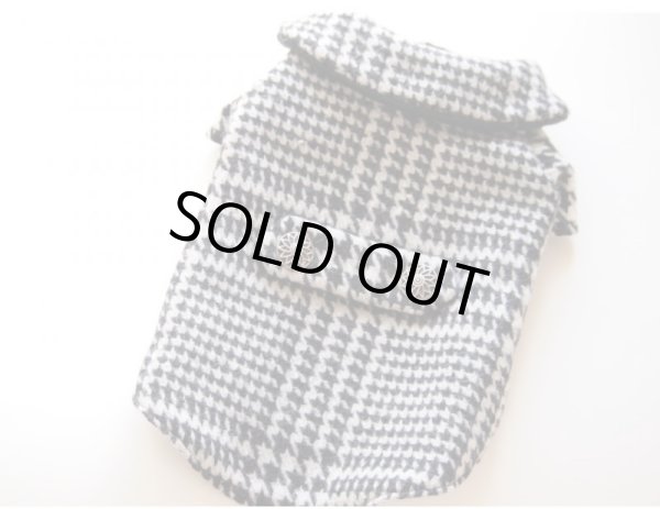 画像3: ウールグレンチェック/千鳥チェック ボアコート (3)