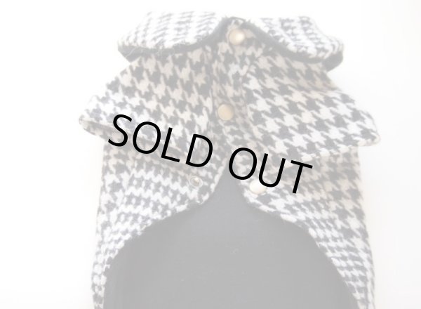 画像4: ウールグレンチェック/千鳥チェック ボアコート (4)