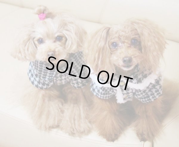 画像9: ウールグレンチェック/千鳥チェック ボアコート (9)