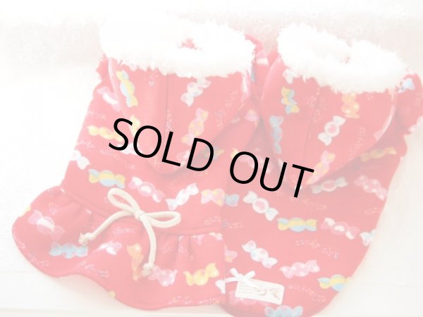 画像2: 赤アメ柄ワンピース、パーカー (2)