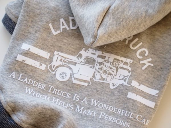 画像3: グレー&車柄プリントパーカー (3)