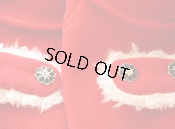 画像2: 魅惑の赤ボアコート (2)