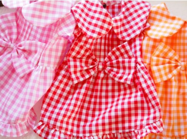 画像8: 背中タック入りチェックワンピース (8)