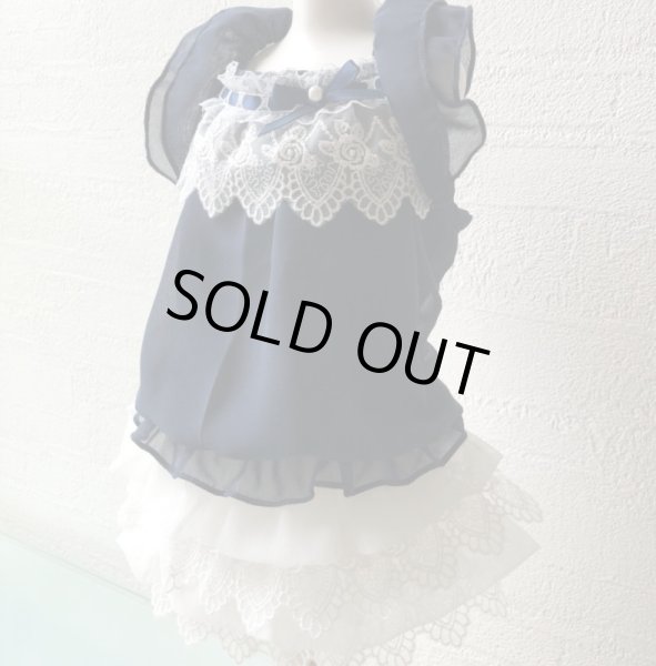 画像2: Navy シフォンワンピース (2)