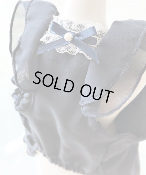 画像3: Navy シフォンワンピース (3)