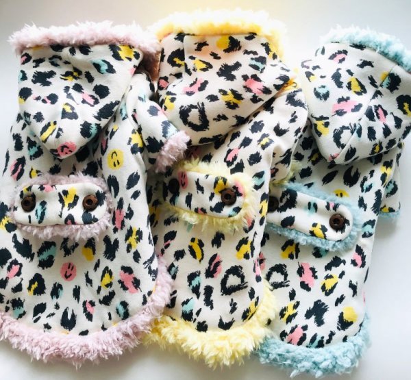 画像2: カラフルひょう柄ボアコート (2)