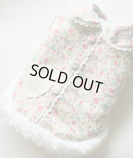 画像6: 小花ボアコート (6)