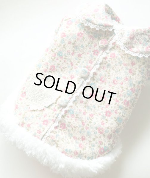 画像7: 小花ボアコート (7)