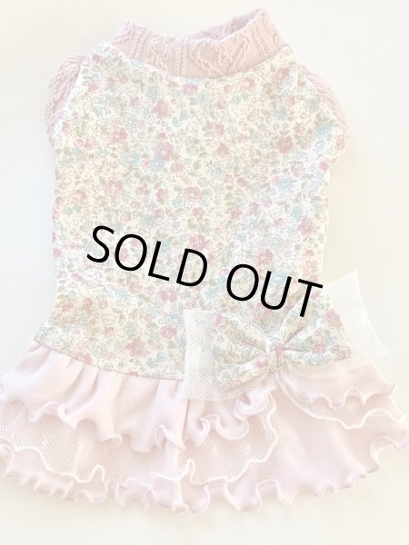 画像2: お花畑ニットワンピース (2)