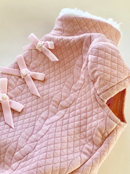 画像3: ピンクキルトスェット (3)