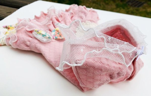 画像6: ハニカムドット&お花オールインワン (6)